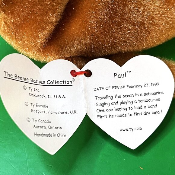 Ty Beanie Baby Lot of 6 Ocean Beanbag Plush Stuffed Animals Fish Walrus Crab 90s - Picture 14 of 15